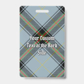 Clan Bell Tartan Ausweis (Rückseite)