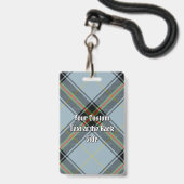 Clan Bell Tartan Ausweis (Rückseite mit Lanyard)
