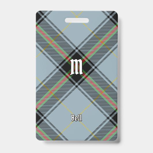Clan Bell Tartan Ausweis (Vorderseite)