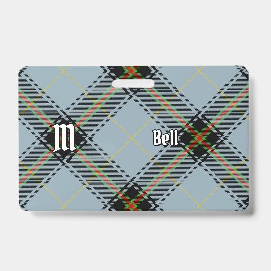 Clan Bell Tartan Ausweis (Vorderseite)