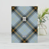 Clan Bell Tartan Einladung (Stehend Vorderseite)