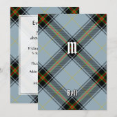Clan Bell Tartan Einladung (Vorne/Hinten)