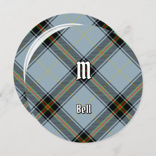 Clan Bell Tartan Einladung (Vorne/Hinten)