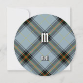 Clan Bell Tartan Einladung (Vorderseite)