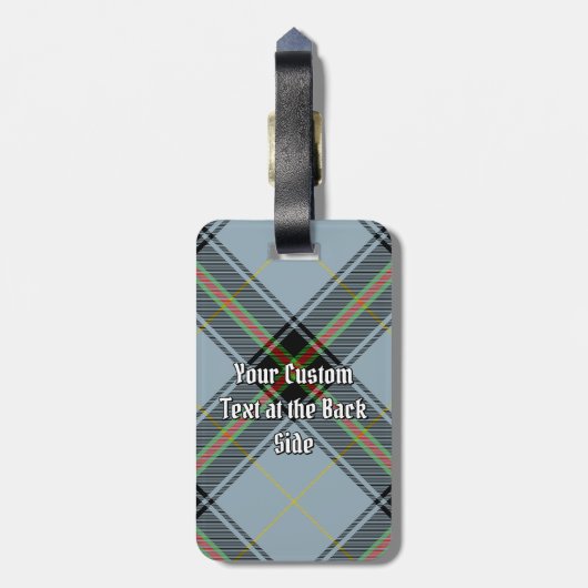 Clan Bell Tartan Gepäckanhänger (Rückseite vertikal)