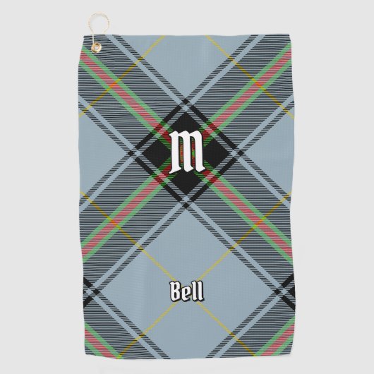 Clan Bell Tartan Golfhandtuch (Vorderseite)