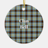 Clan Bell Tartan Keramik Ornament (Vorne)
