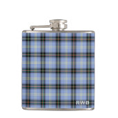 Clan Bell Tartan Monogram Flachmann (Vorderseite)