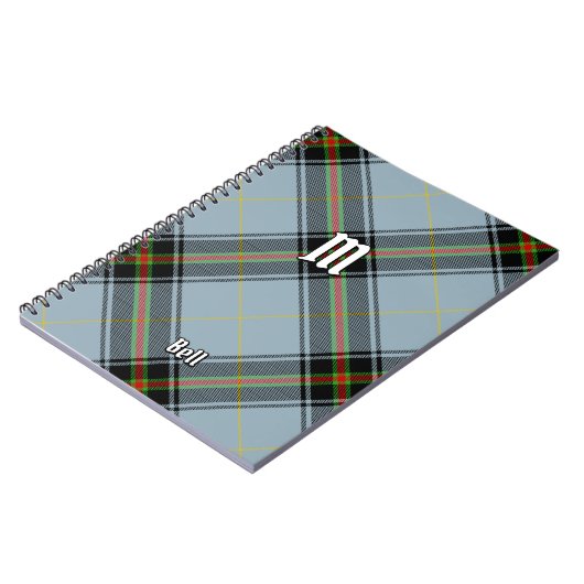 Clan Bell Tartan Notizblock (Linke Seite)