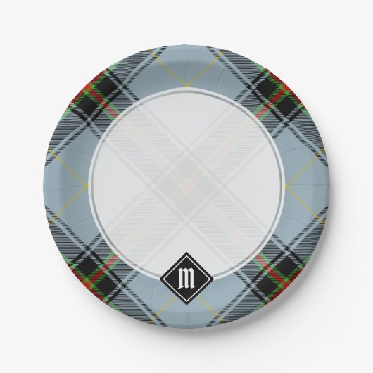 Clan Bell Tartan Pappteller (Vorderseite)