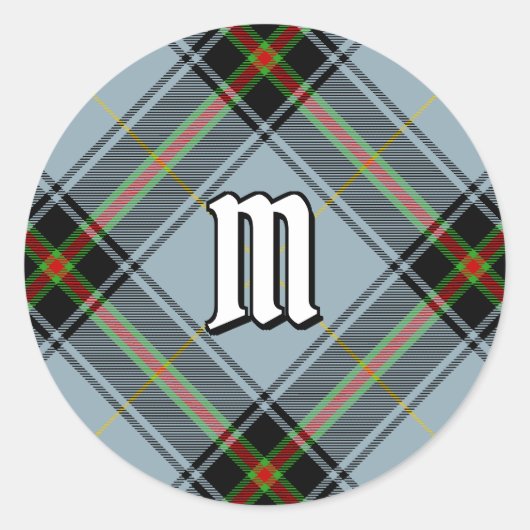 Clan Bell Tartan Runder Aufkleber (Vorderseite)