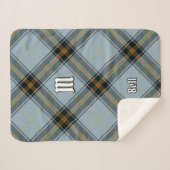 Clan Bell Tartan Sherpadecke (Vorderseite (Horizontal))
