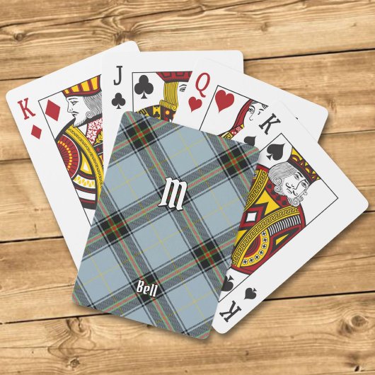Clan Bell Tartan Spielkarten