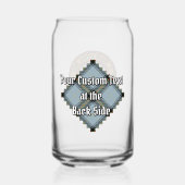 Clan Bell Wappen über Tartan Dosenglas (Rückseite)