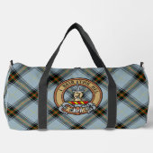 Clan Bell Wappen über Tartan Duffle Bag (Vorderseite)