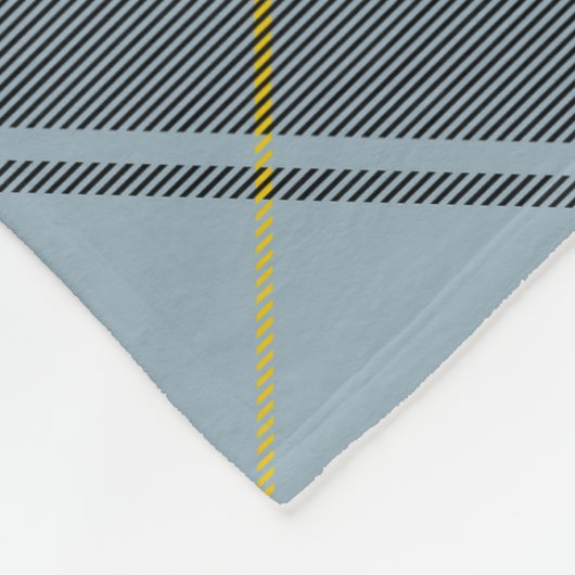 Clan Bell Wappen über Tartan Fleecedecke (Ecke)