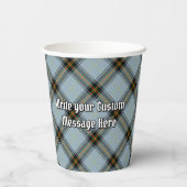 Clan Bell Wappen über Tartan Pappbecher (Rückseite)