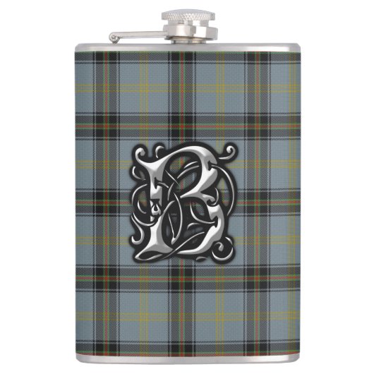 Clan-Belltartan-alte Schottland-Flasche Flachmann (Vorderseite)