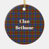 Clan Bethune Tartan Keramik Ornament (Vorne)