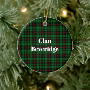 Clan Beveridge Tarta Keramik Ornament