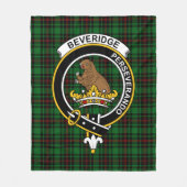 Clan Beveridge Tartan Kariert Fleecedecke (Vorderseite)