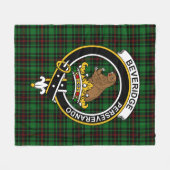 Clan Beveridge Tartan Kariert Fleecedecke (Vorderseite (Horizontal))