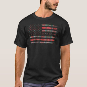 Clan Binning Scottish tartan US Flaggenkilometer S T-Shirt