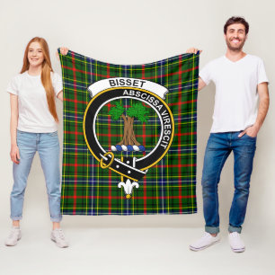 Clan Bisset Muster Tartan Kariert Fleecedecke