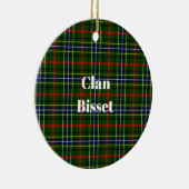 Clan Bisset Pattern Tartan Keramik Ornament (Rechts)