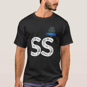 Clan Bissett S. und Buchstabe S Familienmatching T-Shirt
