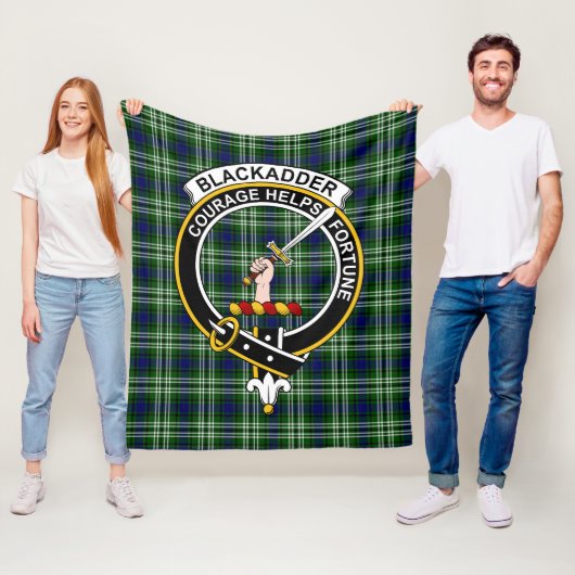 Clan Blackadder Tartan Kariert Fleecedecke (Beispiel)