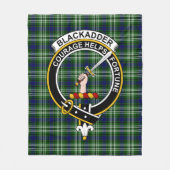 Clan Blackadder Tartan Kariert Fleecedecke (Vorderseite)