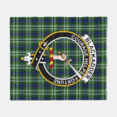 Clan Blackadder Tartan Kariert Fleecedecke (Vorderseite (Horizontal))