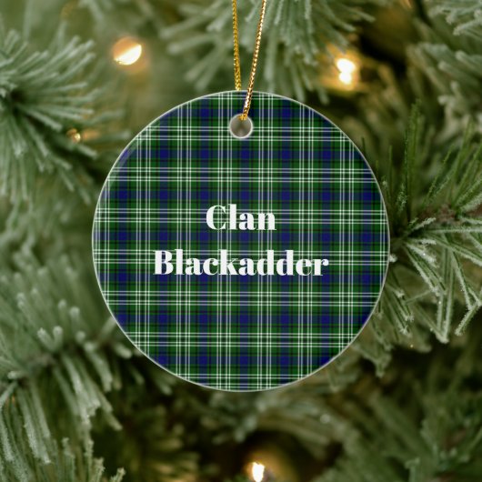 Clan Blackadder Tartan Keramik Ornament (Baum)