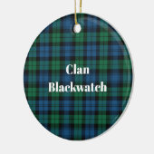 Clan Blackwatch Ancient Tartan Keramik Ornament (Links)