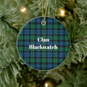 Clan Blackwatch Ancient Tartan remains the same as Keramik Ornament