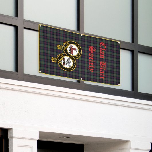 Clan Blair Banner Tartan Hintergrund Vertikal (Äußeres Gebäude)