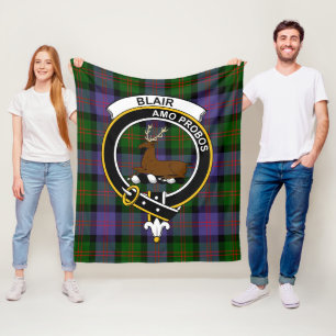 Clan Blair Modern Tartan Kariert Fleecedecke