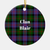 Clan Blair Modern Tartan Keramik Ornament (Vorne)