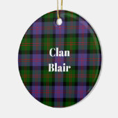 Clan Blair Modern Tartan Keramik Ornament (Links)