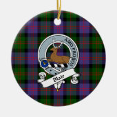 Clan Blair Modernes Abzeichen Tartan Kariert Keramik Ornament (Vorne)