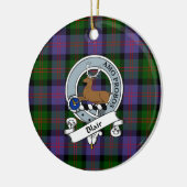 Clan Blair Modernes Abzeichen Tartan Kariert Keramik Ornament (Links)