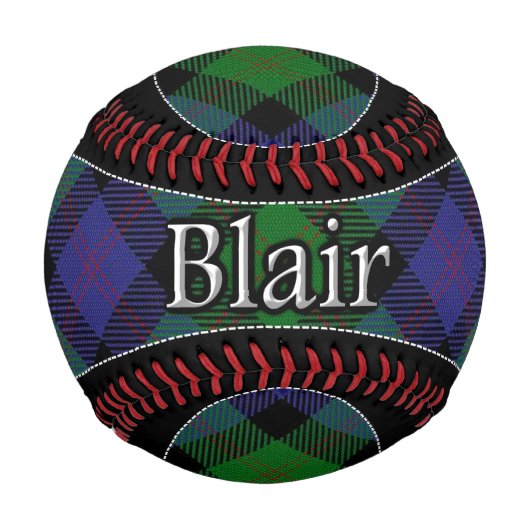 Clan Blair Scottish Dream Tartan Baseball (Vorderseite)