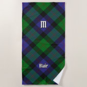 Clan Blair Tartan Beach Towel Strandtuch (Vorderseite)