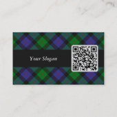Clan Blair Tartan Business Card Visitenkarte (Rückseite)