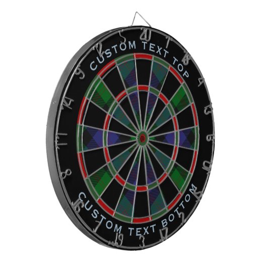 Clan Blair Tartan Dart Board Dartscheibe (Vorderseite Links)