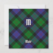 Clan Blair Tartan Einladung (Vorderseite)