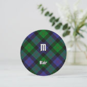 Clan Blair Tartan Einladung (Stehend Vorderseite)