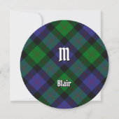 Clan Blair Tartan Einladung (Vorderseite)