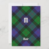 Clan Blair Tartan Einladung (Vorderseite)